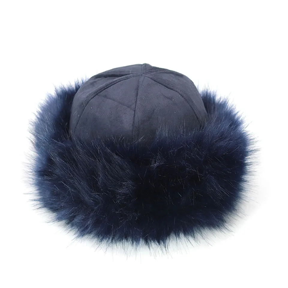 Neue Dicke Warme Russische Hut Damen Wildleder Bomber Hut Winddicht Frauen Pelz Hut Weibliche Mongolei Kappe Frauen Fuchs Pelz Skullies Beanies – Detail 14