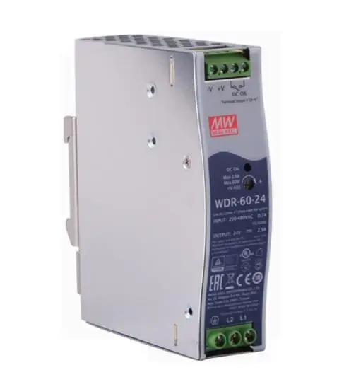 

Switching power supply WDR-60-24 60W | 24V | 180-550VAC/254-780VDC