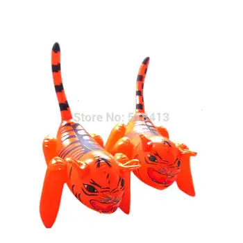 inflatable animal Animal Pvc Little Tiger Inflatable Animals Kindergarten Children Cognitive Cartoon Plastic Sports Outdoor Toys