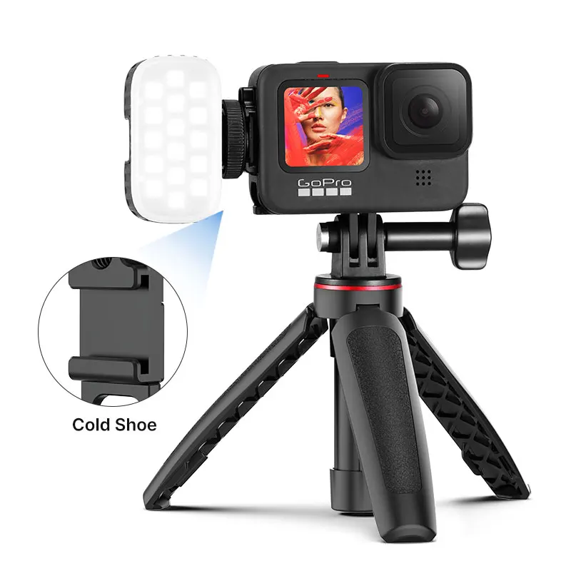 Ulanzi ประตูข้างแบตเตอรี่โลหะ G9-6สำหรับ GoPro HERO 12 11 10 9ฝาปิดแบตเตอรี่สีดำ Type-C ชาร์จได้สกรู1/4ตัว D