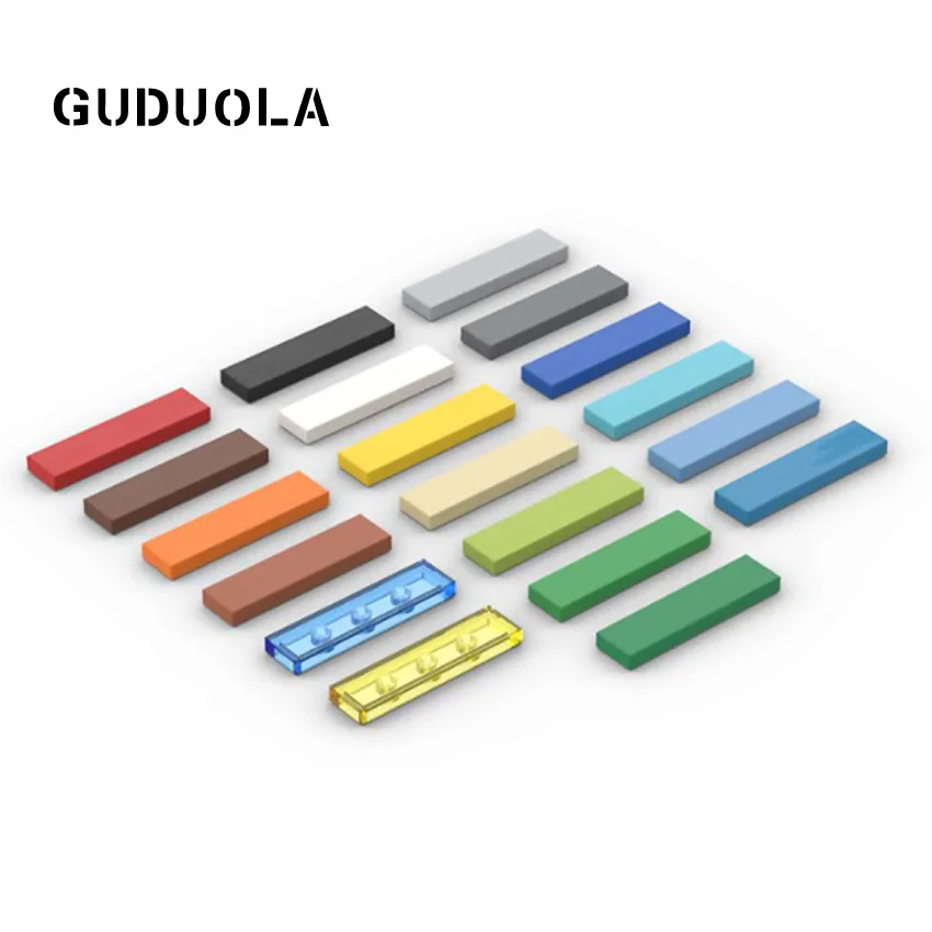 

Guduola Building Block Parts 2431 Tile 1x4 MOC Small Particle Tile Educational Toys for Kid 70pcs/LOT