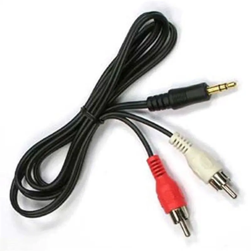 

3.3ft/1m Audio Cable 3.5 Jack to 2 RCA male to male 2rca to 3.5mm AUX Stereo Audio Car Cable Splitter