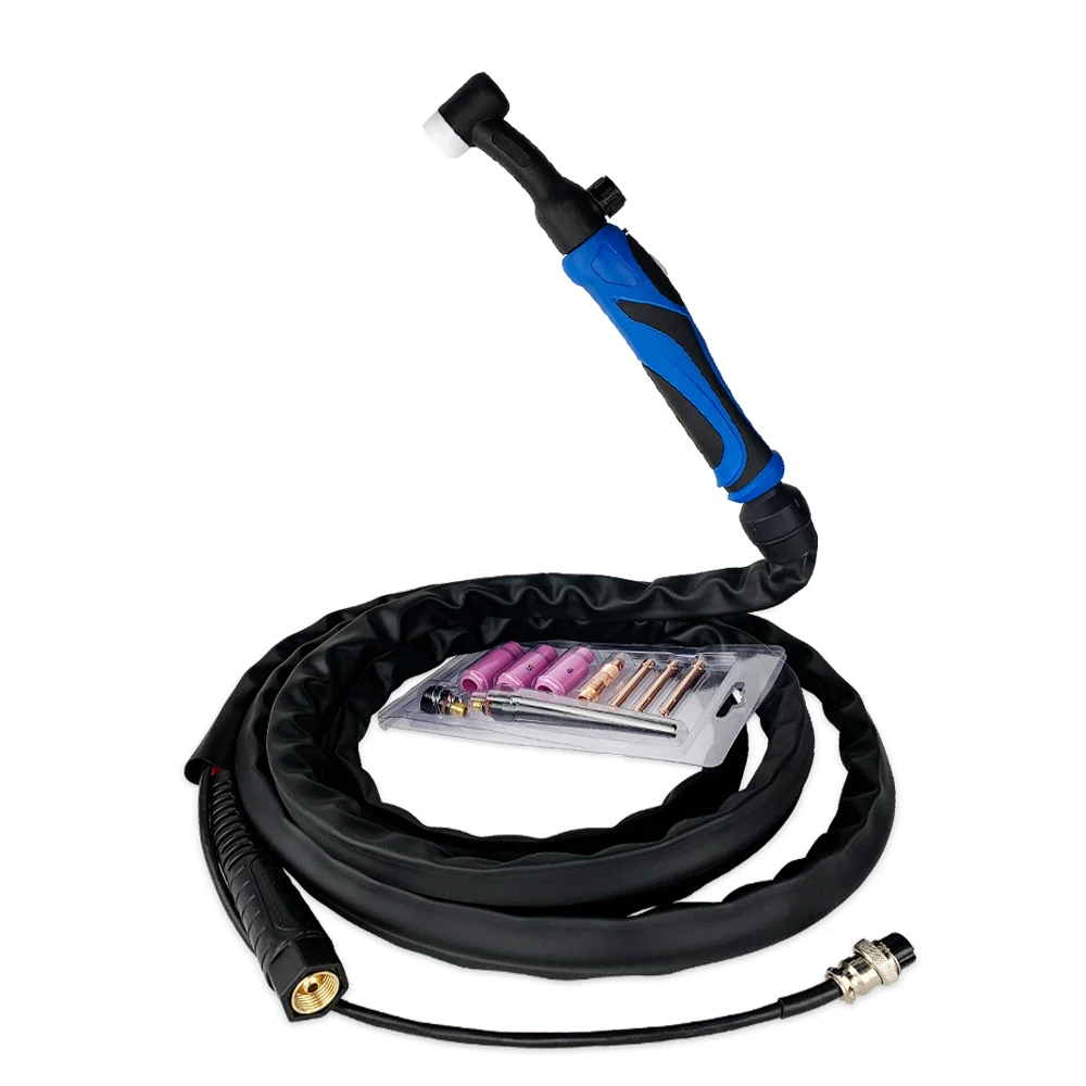 TEMWELL  WP26FV WP26-FV argon arc TIG Welding Torch with 3.7m cable and air cooled for TIG machines