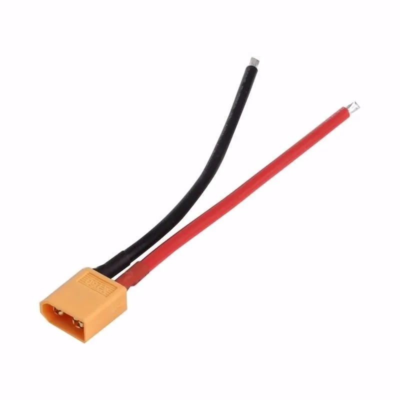 1 paio di XT60 Batteria Maschio Femmina Connettore Spina con cavo di 10 centimetri di Silicio 14 AWG (2 pezzi)