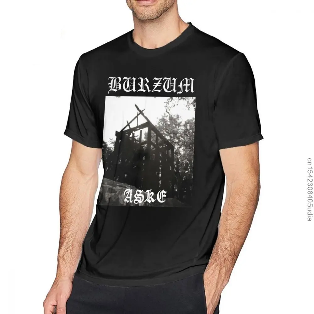 Burzum Tshirts Burzum Aske T Shirt Mens Short Sleeve Tee Shirt Camisas Funny Print Beach Cotton Oversize Tshirt