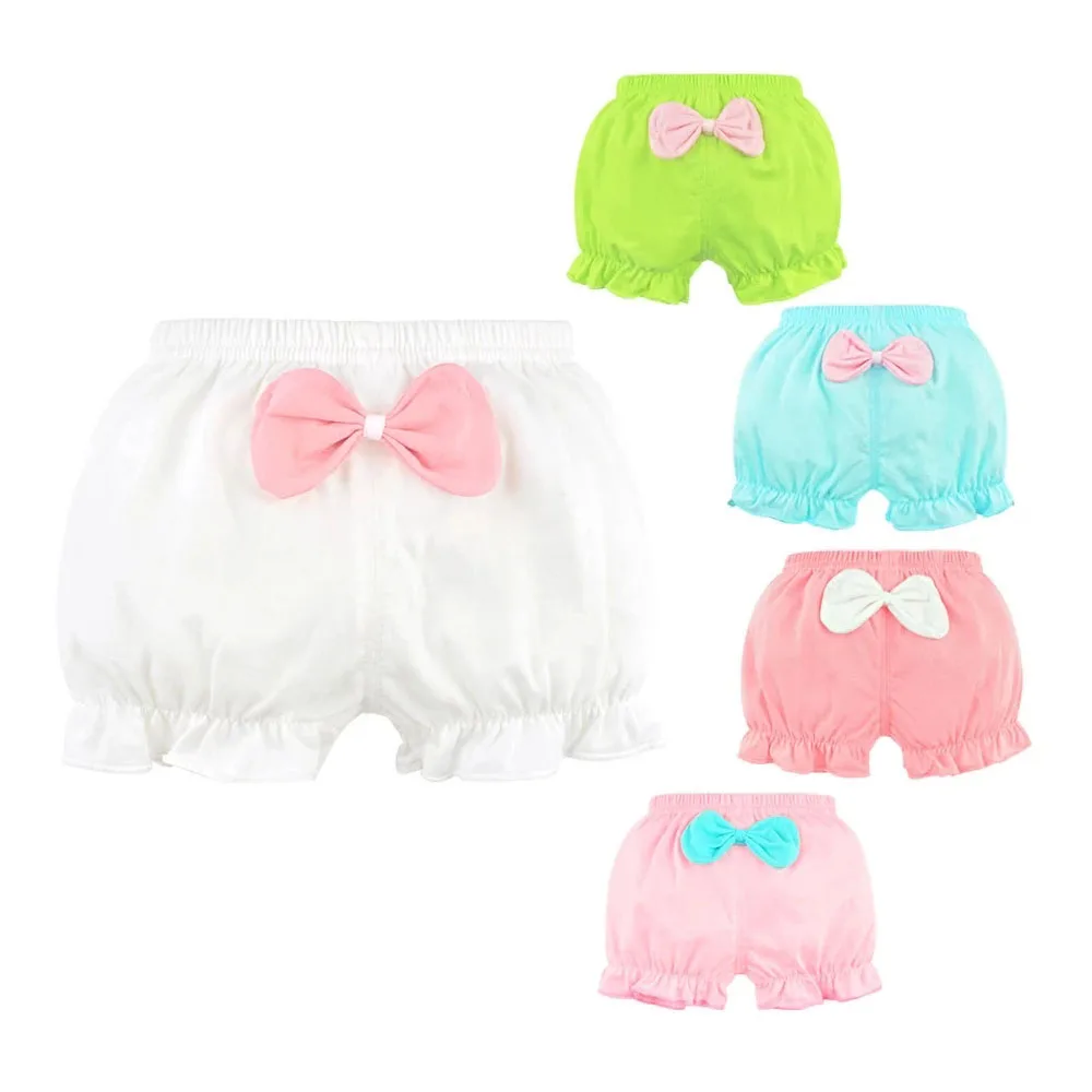 3 Piece/Lot  Kids100%Cotton Panties Summer Girl Baby Infant Newborn Fashion Solid Cute Bow Striped Dots Underpants 0-2 Year Old