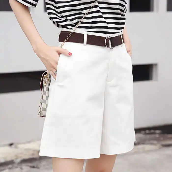 

Harajuku Loose Shorts with Belt Women High Waist Shorts Vintage Shorts for Women Cargo Shorts Cotton Shorts Feminino Summer