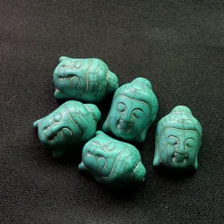 Vintage Turquoises beads Buddha Head Spacers Angle Bead Charms for DIY Bracelet Necklace Jewelry Making Accessories