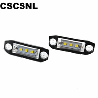 CSCSNL Canbus LED License Plate Light for Volvo S80 XC90 S40 V60 XC60 S60 C70 V50 XC70 V70 White Car-Styling Number Lamp