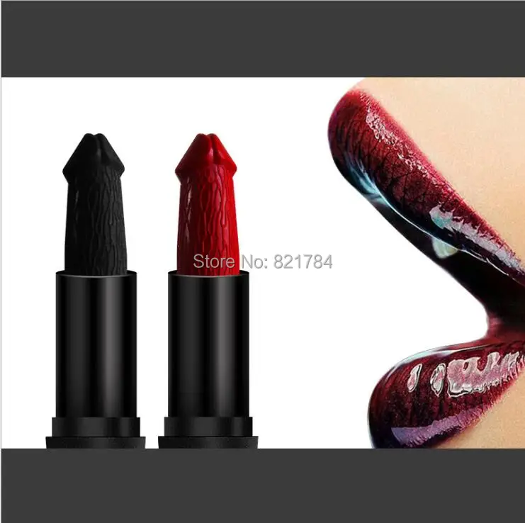 Creative styling Penis Shape makeup lipstick new mushroom head matte handmade lip stick 3.8g