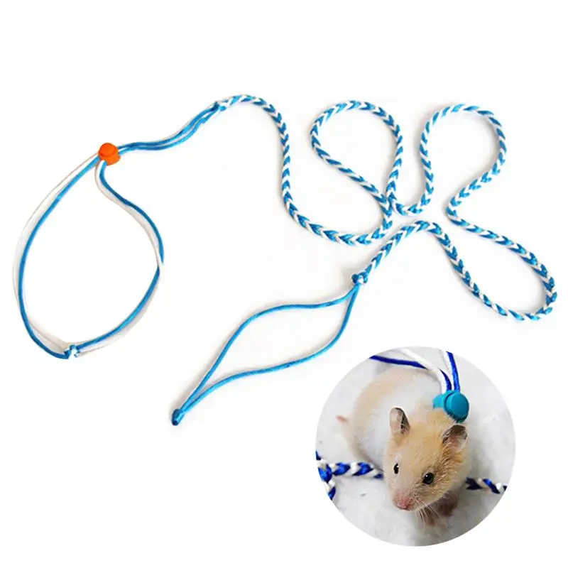 Hamster Leash Multi-Purpose Small Animal Leash For Ferret Squirrel Guinea Pig Pet Supplies Random Color