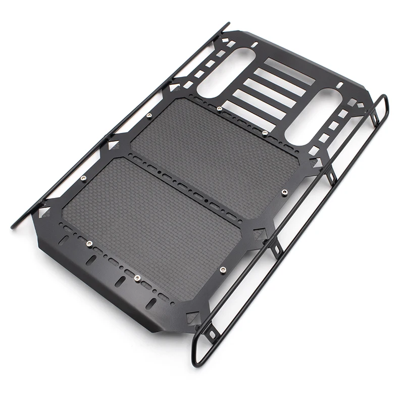 

KYX Racing Metal Roof Rack with Carbon Fibre Panel 253x168mm Upgrades Parts Accessories for RC Crawler Car Traxxas TRX4 G500