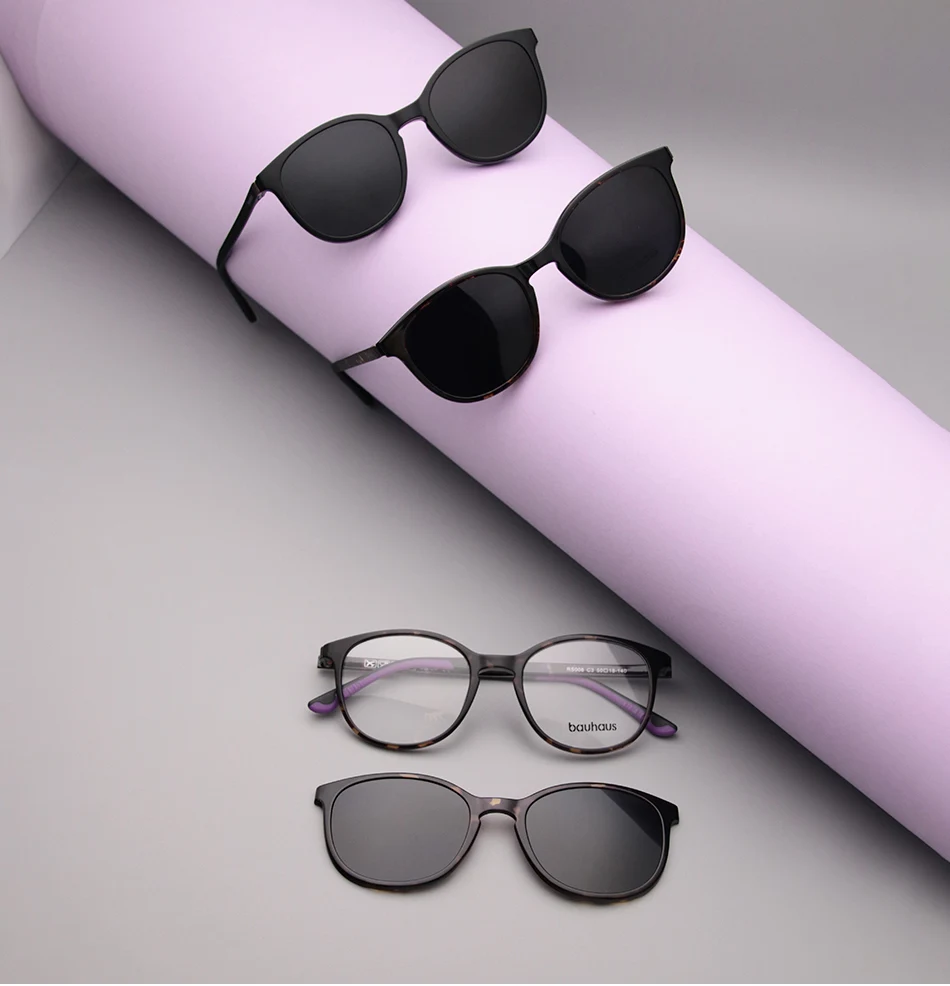 RS008 Ultraleichte Sonnenbrille Für Unisex Frauen Brillen Rahmen Mit Polarisierten Magnet Clip Auf Sonnenbrille Weibliche Uv400 Oculos De – Detail 1