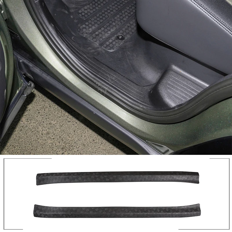 

For 20-22 Land Rover Defender 90 Version Car Outer Door Threshold Strip Trim ABS Stick 2 PCS Decorate Accessories Luxury Molding