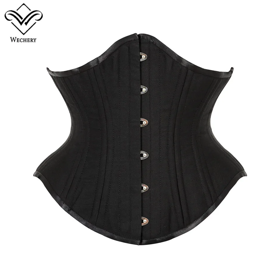 Lace Up Waist Trainer Control Cinchers Women Wide Girdle Back Support Steel Boned Underbust Corset Tops Slimming Reducing Belts