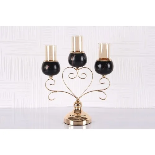 Marrlife Heart Candlestick 3'lü