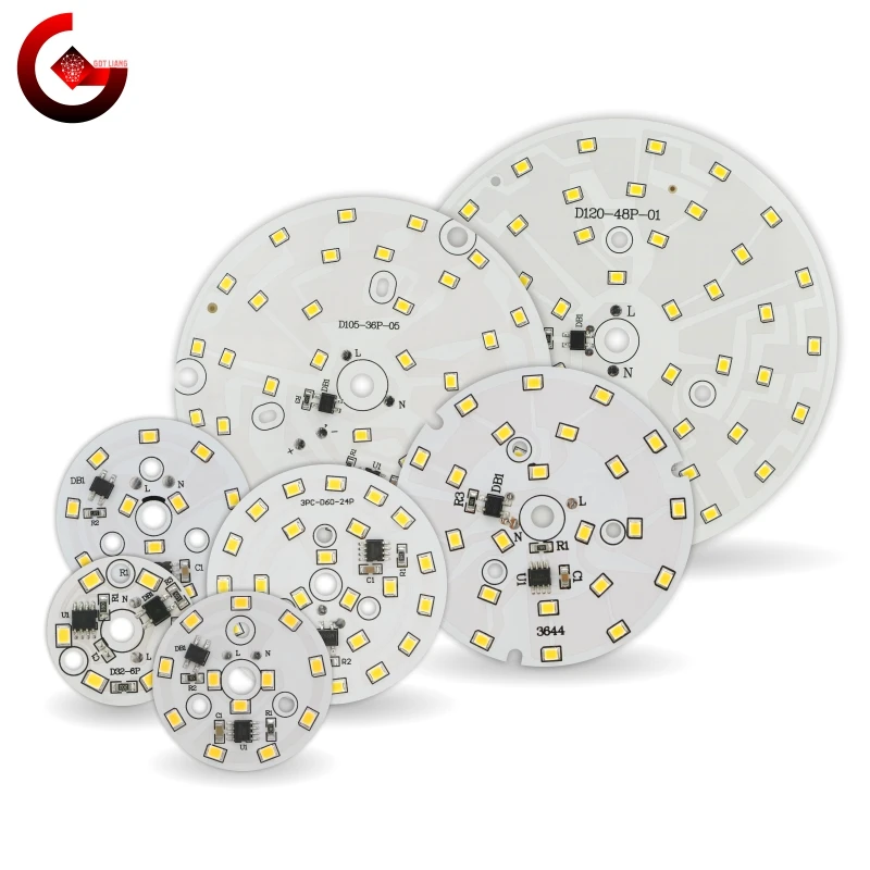 LED Downlight Chip 3W 5W 7W 9W 12W 15W 18W Okrągły chip świetlny AC 220V-240V 2835SMD Koraliki do lampy Zimny/ciepły biały reflektor oświetleniowy