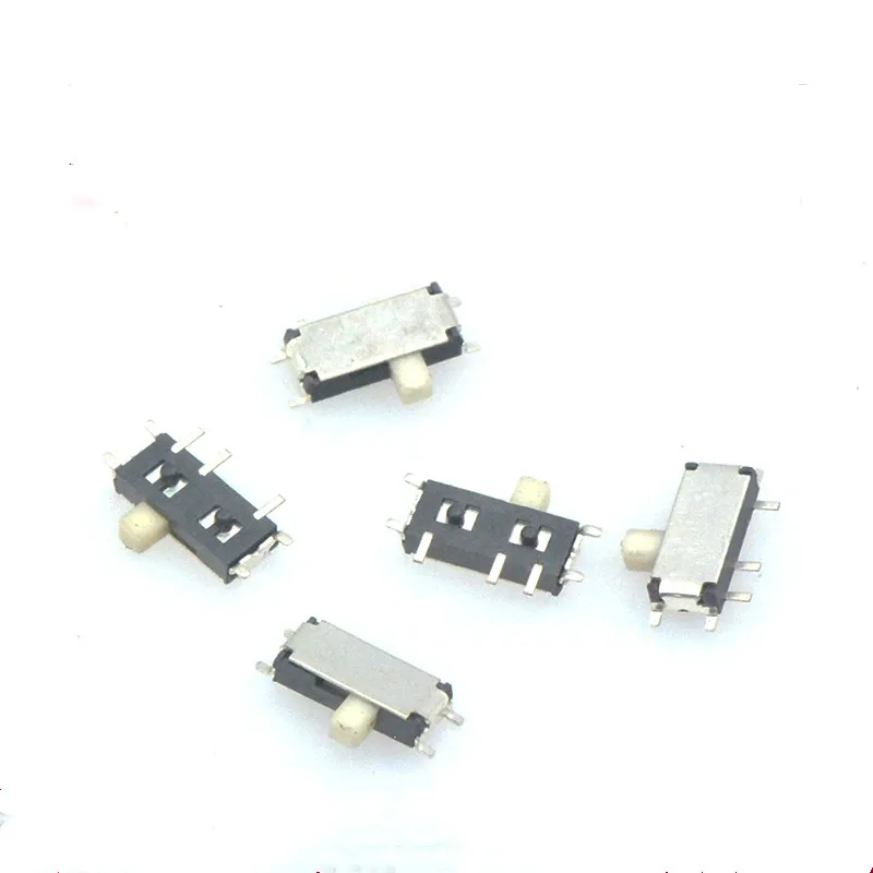 50Pcs MSK12C01 MSK-12C01 micro slide switch power supply switch small pull switch 7 p 7 needle miniature toggle switch MSK12C02