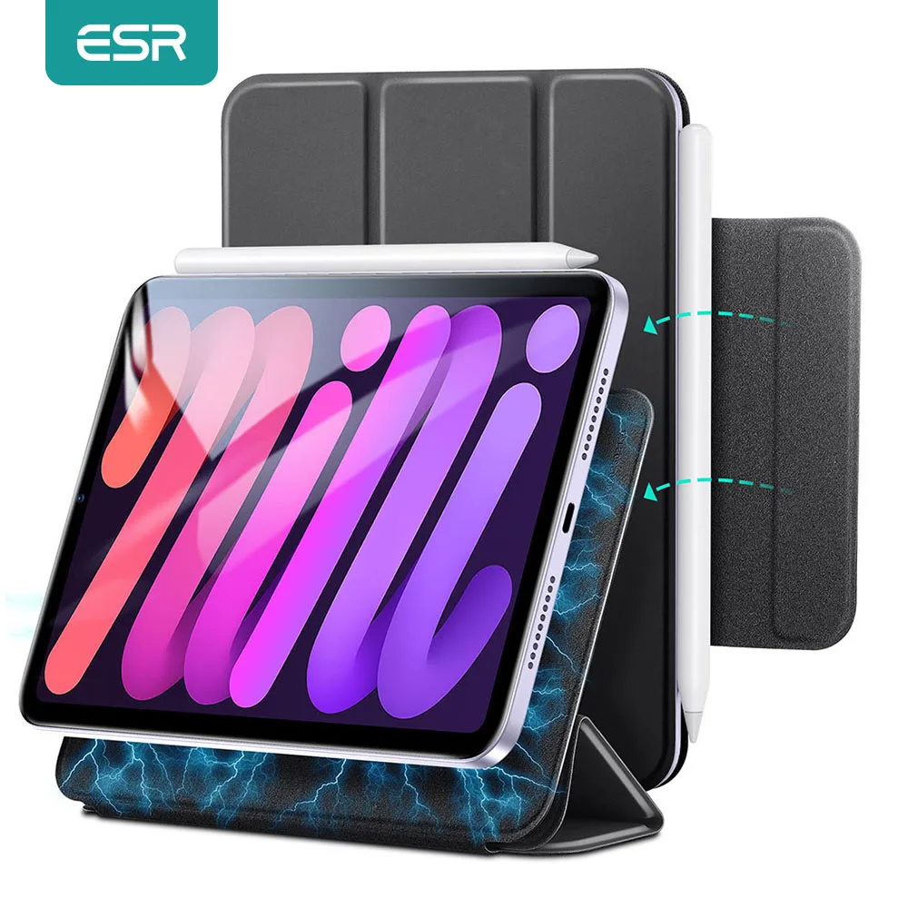 

ESR Case for iPad Mini 6 2021 Magnetic Case for iPad 2021 mini 6 Smart Case Shockproof Tablet Cover Protective Funda New Release