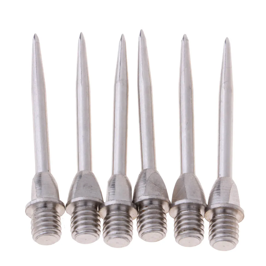 6-Pack Hammerhead Steel Tip Replacement Points – Standard 2BA Screw Thread
