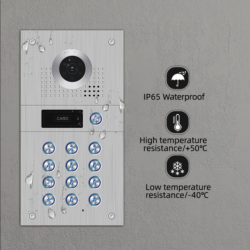 Imagem -03 - Jeatone Polegada sem Fio Wifi Video Intercom para Casa 1080p Campainha Cartão Eletromagnético Desbloquear Tela Ahd Home Intercom System