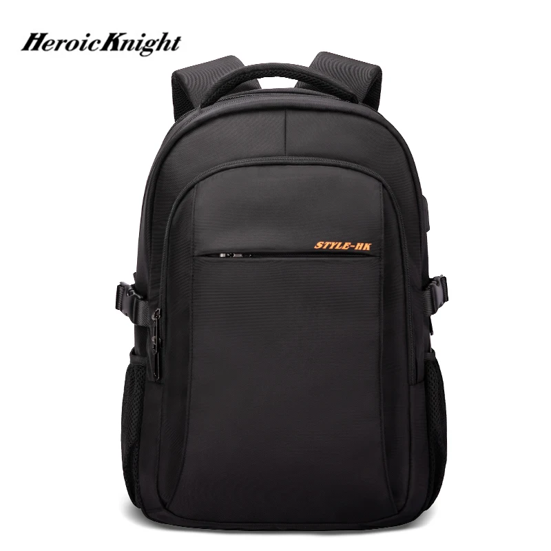 Heroic Knight Anti Theft Oxford 27L Large Capacity Men 15.6 Inch Laptop Backpacks School Fashion Travel Backpacking Male Bags