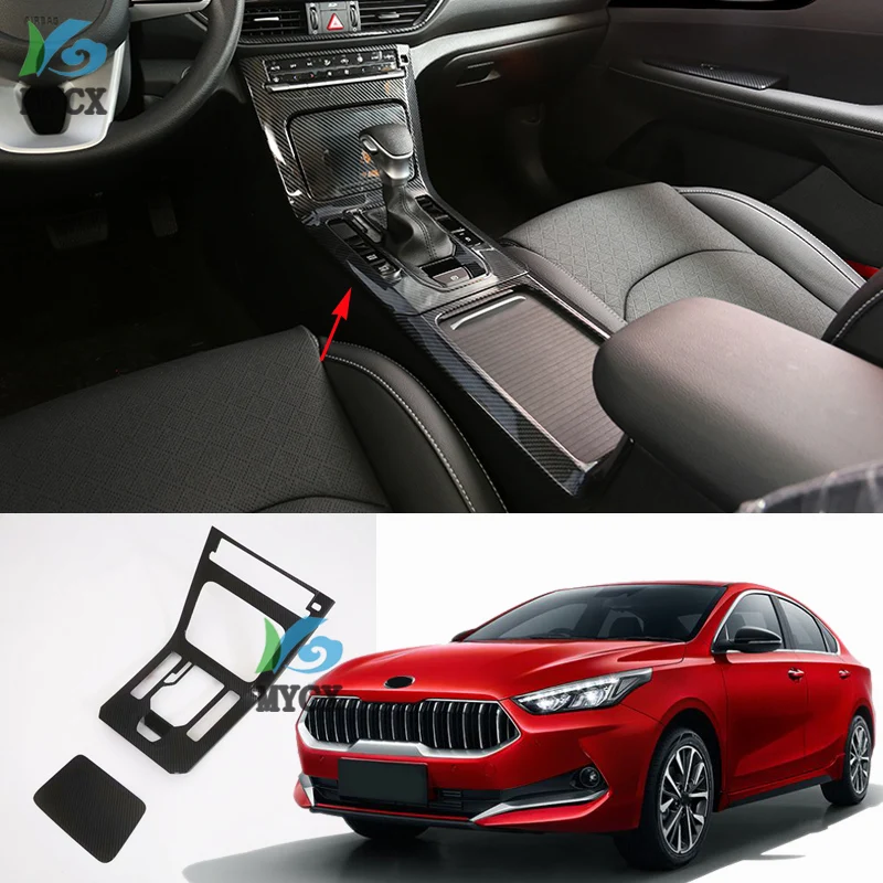 

For Kia Cerato New generation K3 2019 Accessories Interior Handbrake Switch Decorative Panel Gear Shift Trim Frame Sticker