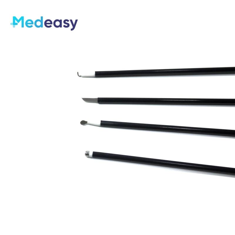 Laparoscopic Surgical Monopolar Electrode Reusable Medical Laparoscopy Instrument Electric L Hook Knife Spatula Ballpoint Needle