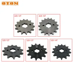 OTOM Motorcycle Engine 12/13/14/16T Front Sprocket 428 520 Transmission Chain Wheel For HONDA CRF230 SL230 XR230 Motocross Parts