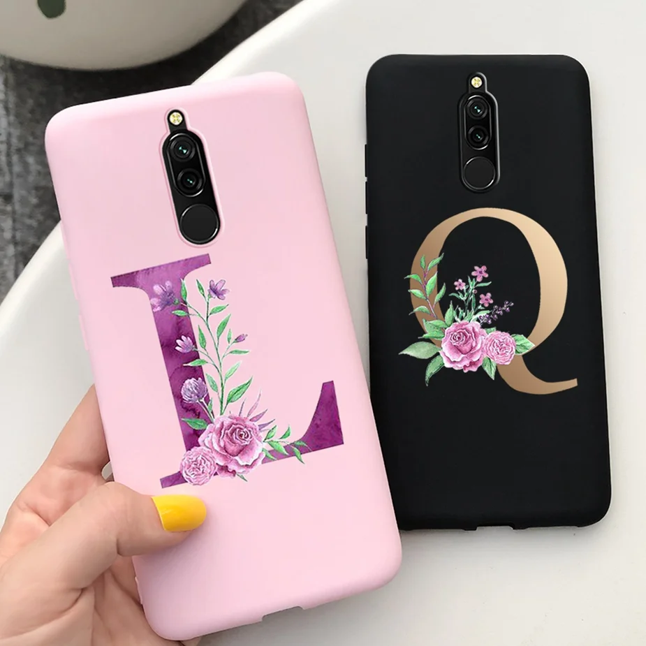 Redmi 8 Case Stylish Letters Soft Silicone Phone Cases For Xiaomi Redmi 8 Redmi8 Back Cover For Xiaomi Redmi 8 Shockproof Bumper