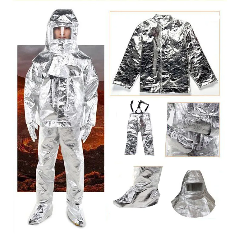 Fire Insulation Suit 1000 °C HighTemperature Anti-scalding Radiation Protective Cloth Protective Insulated Fire-proof Suit DFH04