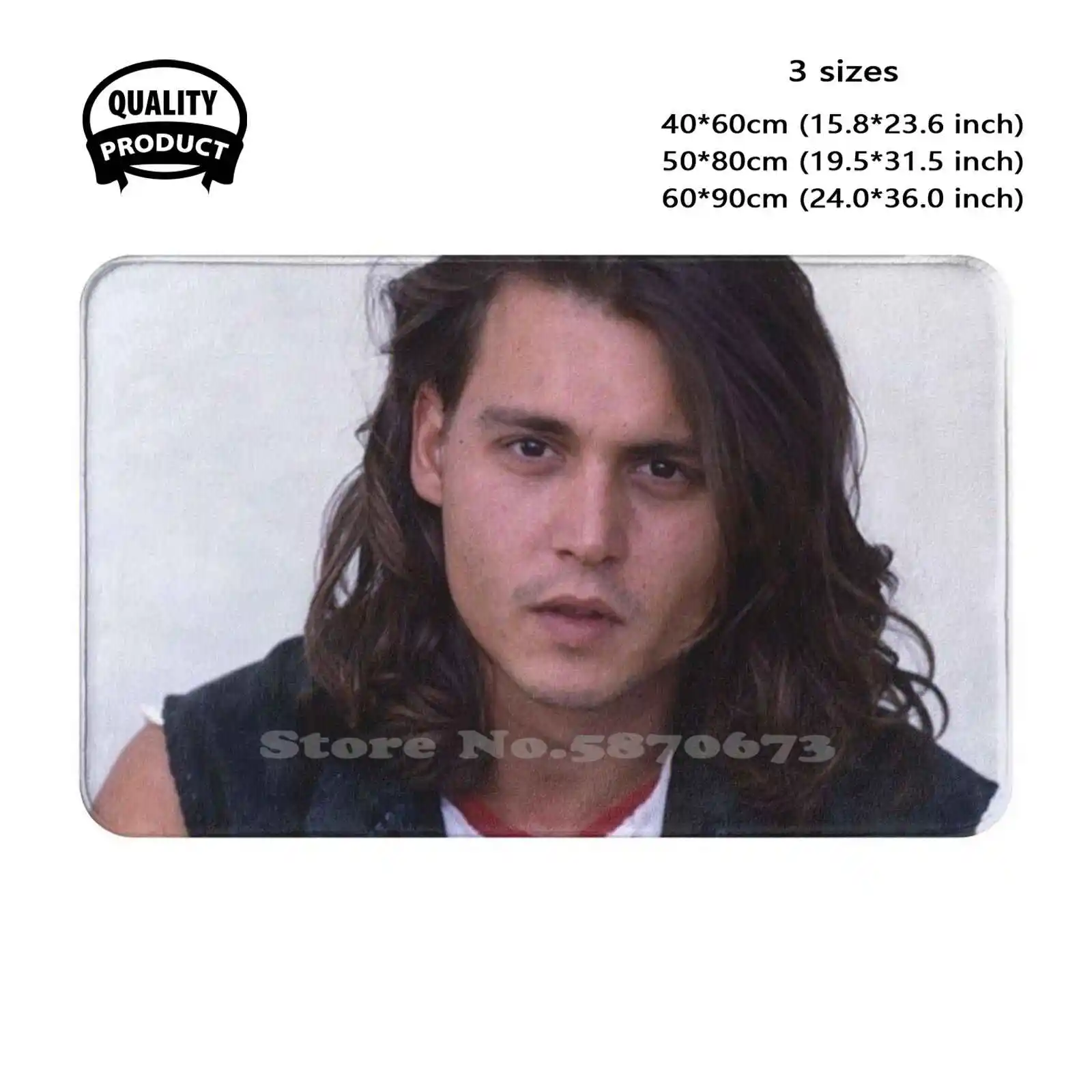 Johnny Depp Soft Cushion Home Carpet Door Mat Car Rug Johnny Depp Actor