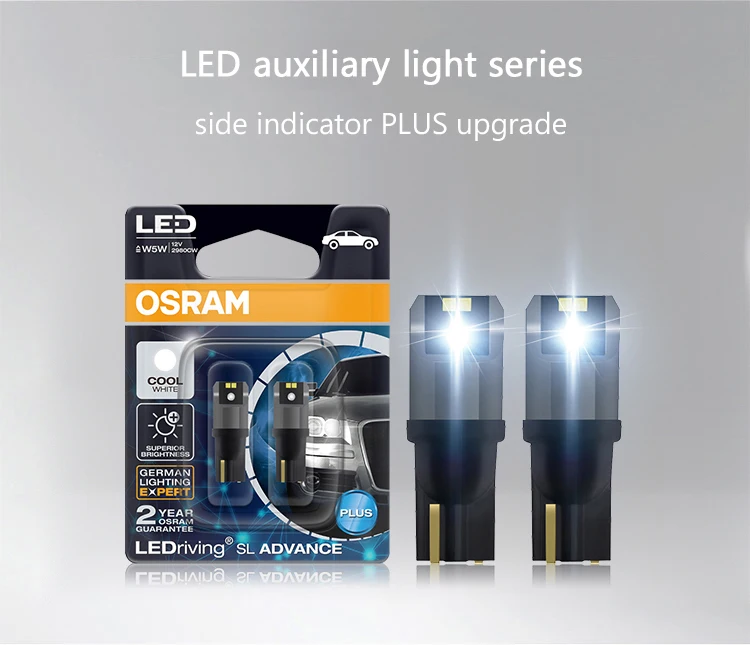 OSRAM 4/2Pcs W5W T10 LED Bulbs CANBUS No Error 194 168 Map Dome Lights Parking Light Interior Side Bulb for Hyundai Tucson Santa
