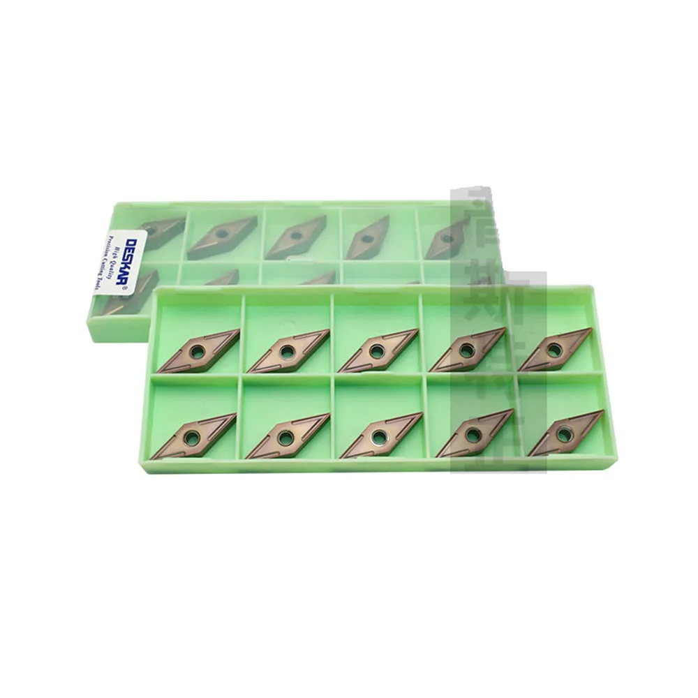 Pastilha de torno deskar100 % original para torno modelo lf6118 tabletes lf6118 para usinagem em aço inoxidável com ponta de carboneto