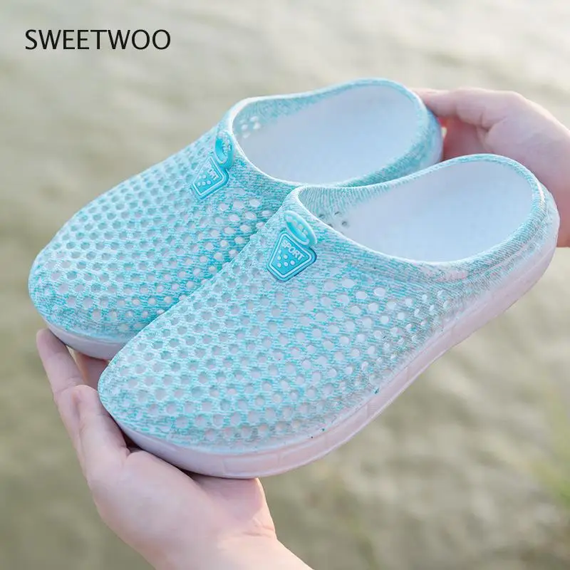 2020 Fashion Waterproof Sandals Summer Women's Beach Shoes Outdoor Slippers Hollow Large Size Casual Breathable Sandals