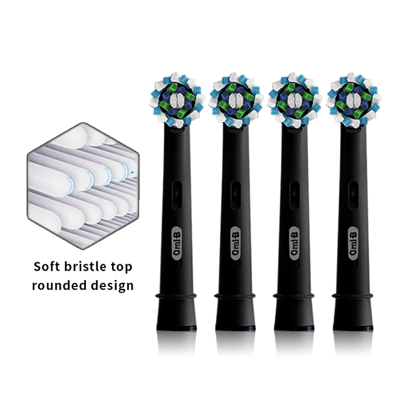 Ebe50歯ブラシの交換用ヘッド,柔らかい毛,16度のクロスアクション,汚れや汚れの除去,大人用