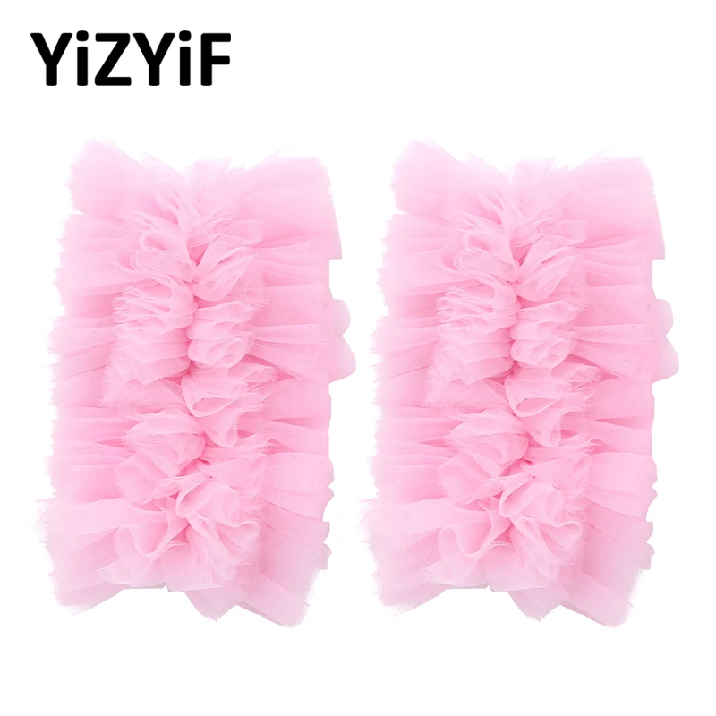 

Women Ladies Ruffled Tulle Epaulet Shrug Shoulder Wrap Clothing Accessories for Halloween Nightclub Stage Performance Costumes