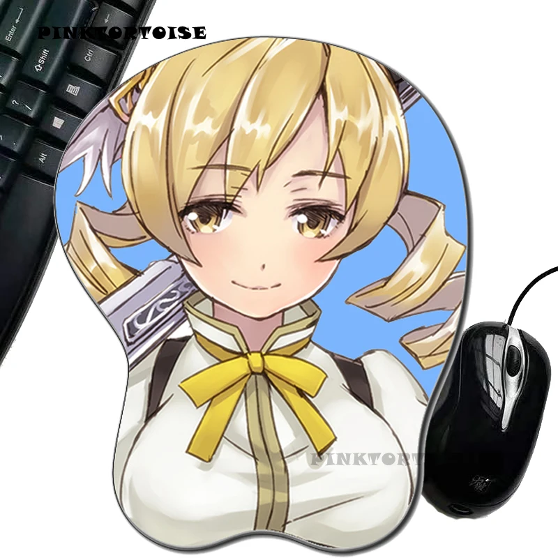 

PINKTORTOISE Anime Tomoe mami Non Slip Silica Gel Wrist Rest Mouse Pad Wrist Support Computer Ergonomic Mouse Mat