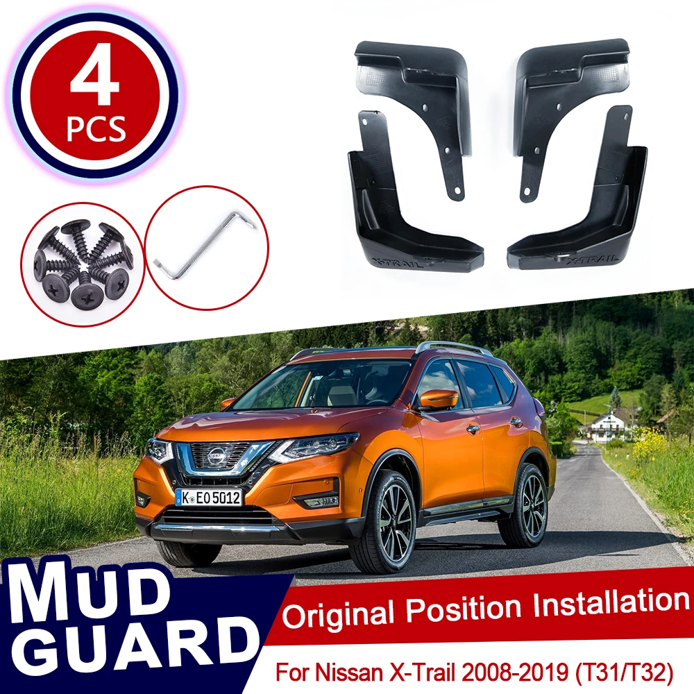 

for Nissan X-Trail 2008~2019 T31 T32 T 31 32 Car Mud Flaps Front Rear Mudguard Splash Guards Fender Mudflaps Flap X Trail XTrail