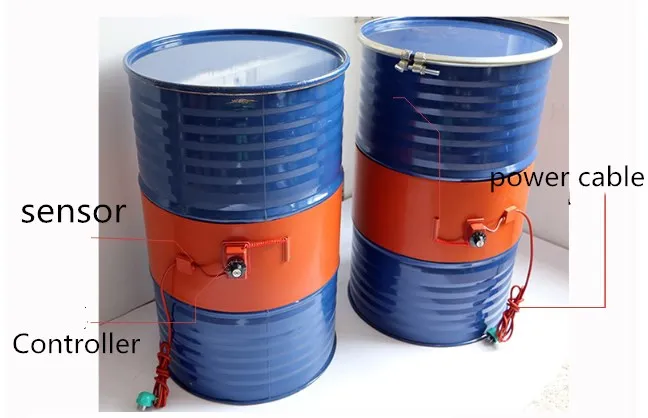 Size can be customized DIY oil barrel silicone heating with silicone heater oil and gas storage tank