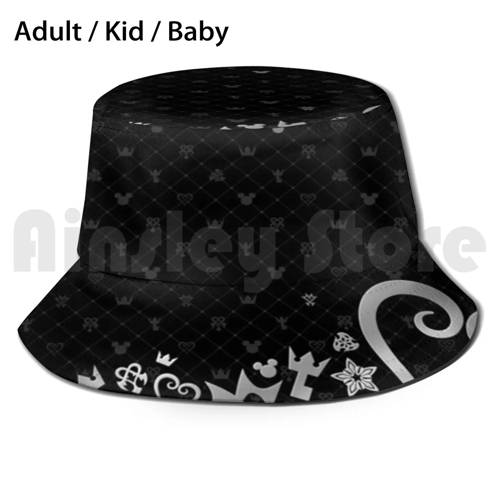 Kingdom Hearts - Artwork Bucket Hat Adult kid baby Beach Sun Hats Kingdom Hearts Sora Hearts Kingdom Keyblade Kh Game