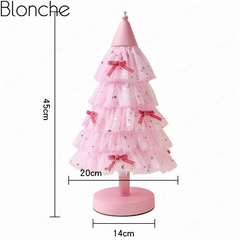 Modern Pink Desk Lamp Led Princess Table Lamp for Bedroom Study Home Lighting Fixtures Children's Room Luminaire Christmas Decor