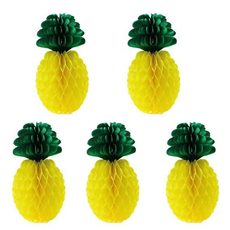 

20/30cm Pineapple Tissue Paper Poms Hawaiian Luau Birthday Party Wedding Home Decor Supply For Home Decoration DIY Paper Flower