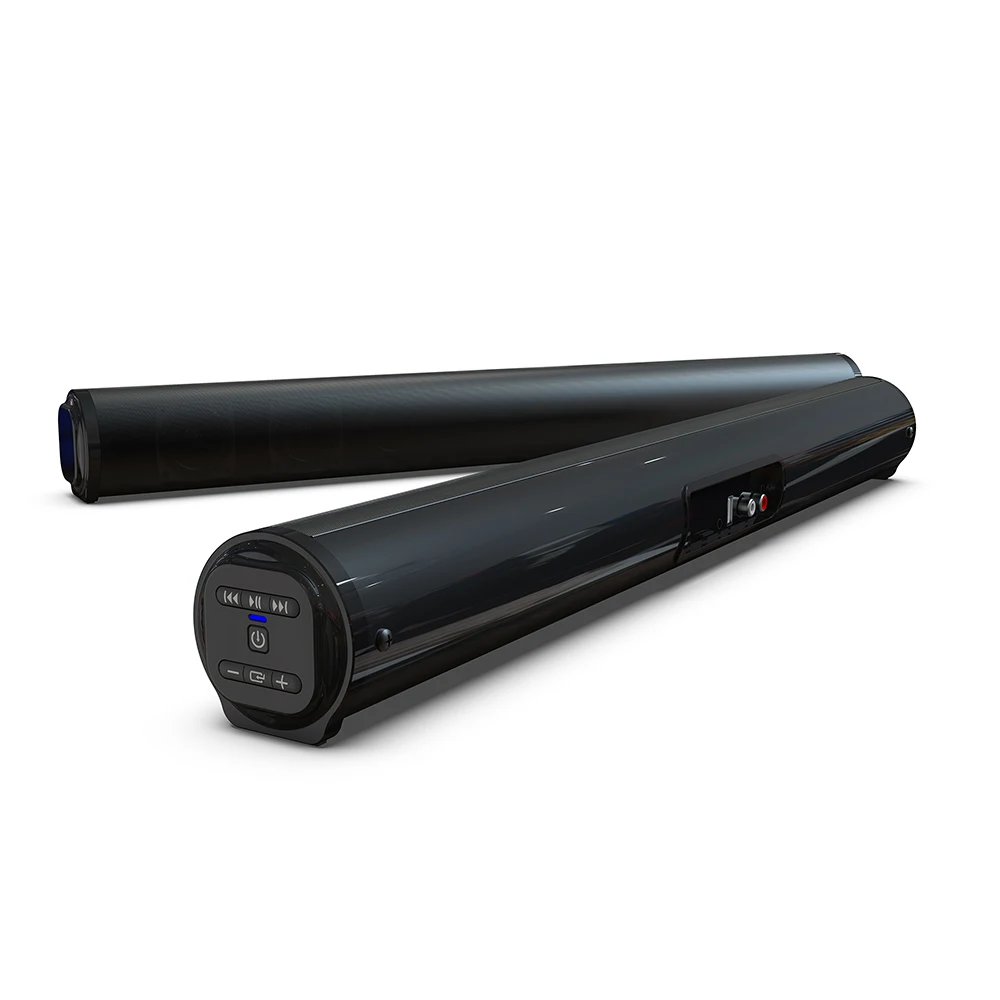 Soundbar Portatile Bluetooth 20W Con 4 Altoparlanti – Suono 3D, Aux E TF Per PC/TV, Wireless E Compatta