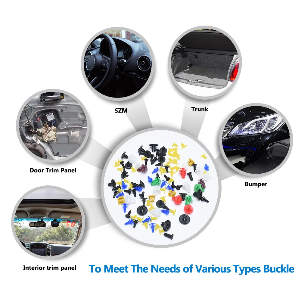 Рисунок 2 - автомобильные крепежные зажимы