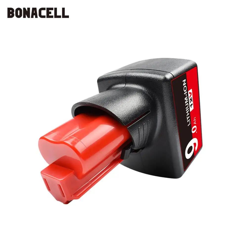 Bonacell 12 فولت 9.0Ah 9000 مللي أمبير بطارية ليثيوم أيون بديلة M12 لبطاريات ميلووكي أداة السلطة XC 48-11-2411 48-11-2420 L50