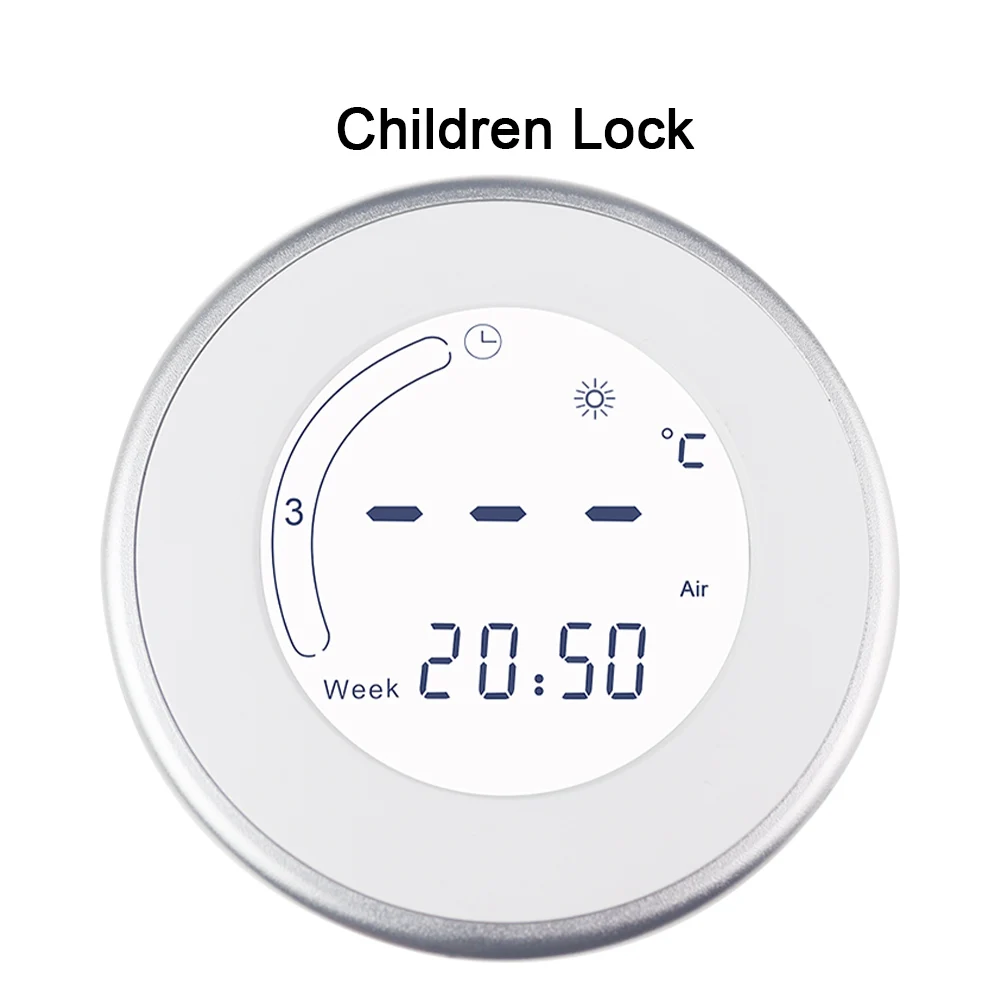Termostato per riscaldamento a pavimento 16A 85-250V AC regolatore di temperatura ambiente digitale programmazione settimanale blocco bambini