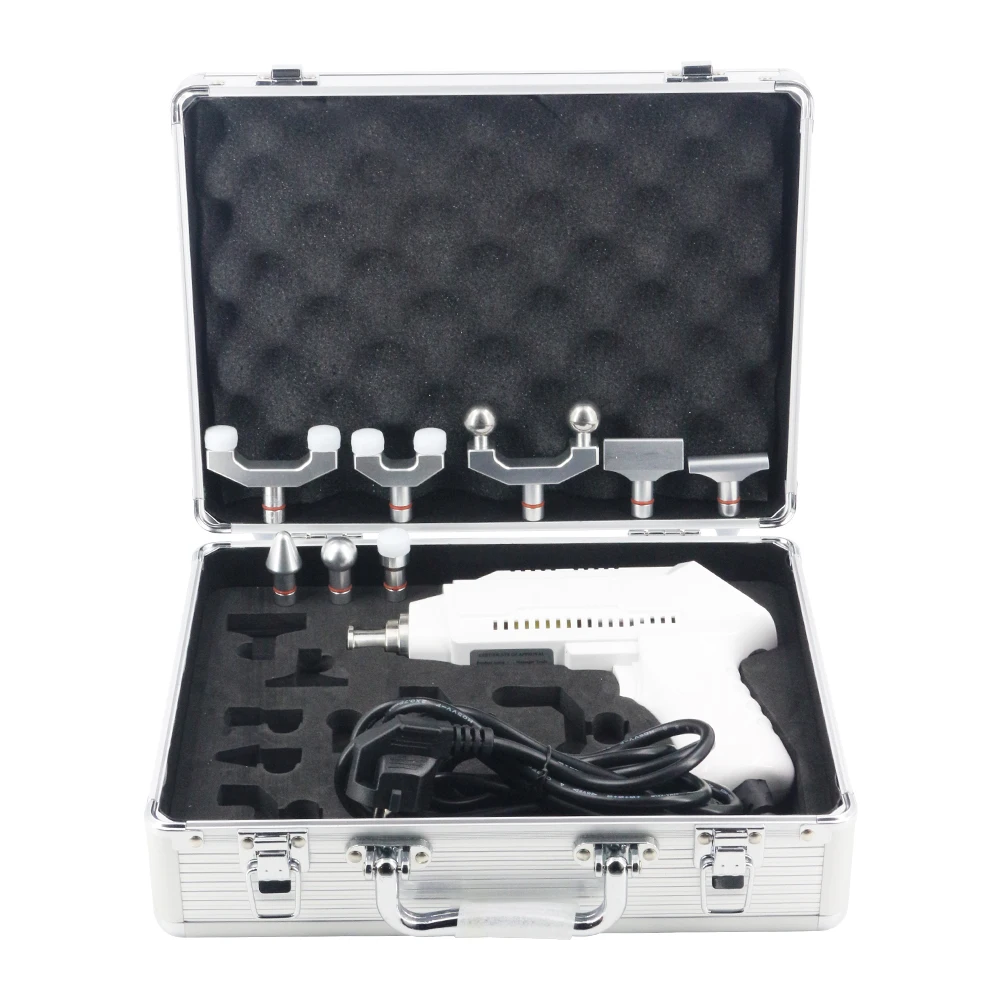 2022 New Electric Chiropractic Adjusting Tool Spine Correction Gun 8 Heads 1500N Adjustable Intensity Therapy Spinal Massager