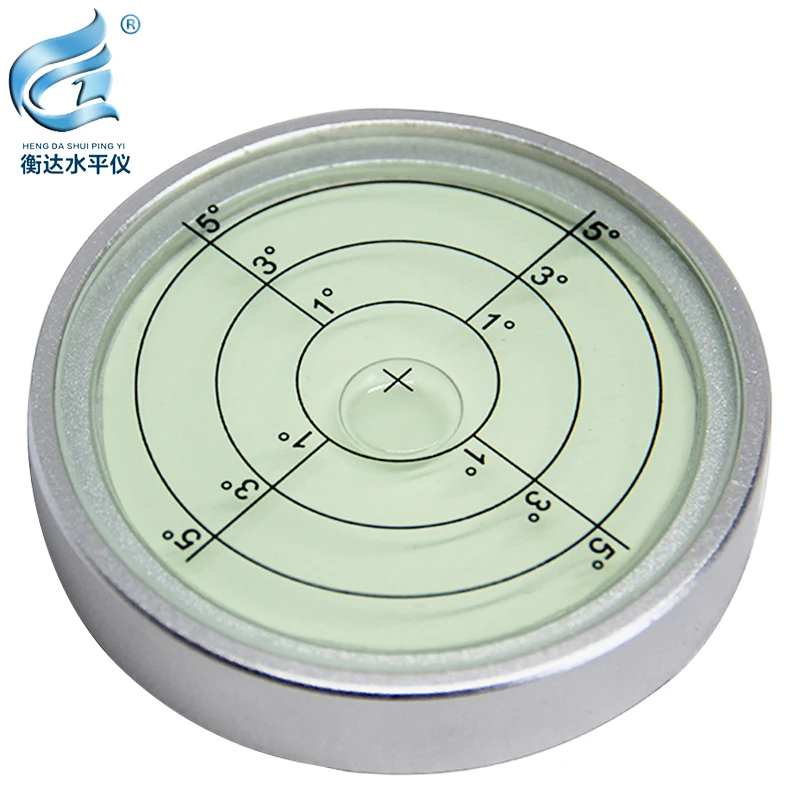 Metalen Niveau Bubble Hoge Precisie Niveau Bubble Ronde Waterpas Universal Level Bubble
