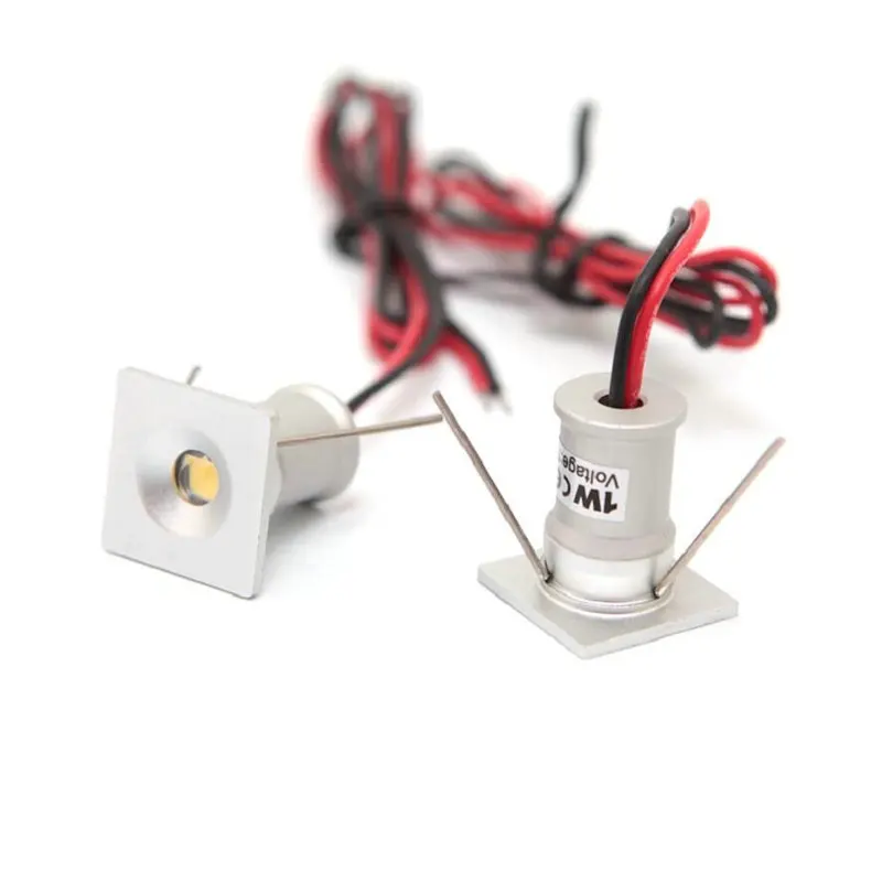 1W kwadrat IP65 Mini LED typu Downlight ogrodowa łazienka korytarz sufitowy żarówka punktowa światło sauny oświetlenie CE